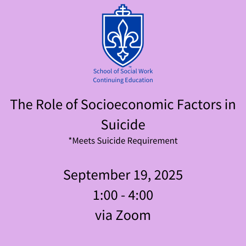 September 19, 2025: The Role of Socioeconomic Factors in Suicide